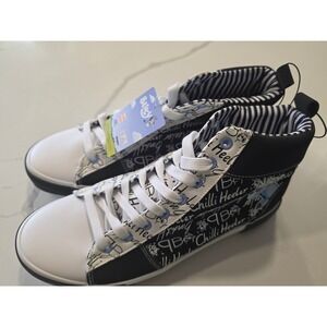 Bluey Ground Up Bandit Chilli Heeler Mens High Top Sneakers Black White 11.5